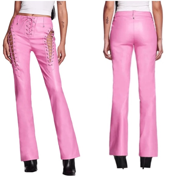 I.AM.GIA Pants - I.AM.GIA Pink Lace-Up Pants